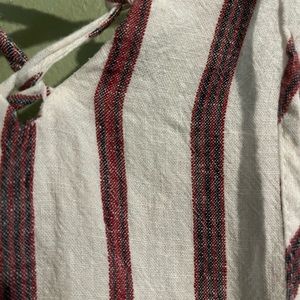 Off white linen blend True Craft dress.